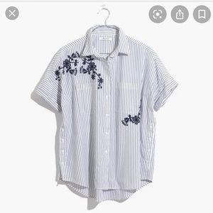 Madewell Embroidered Courier Button-down Shirt